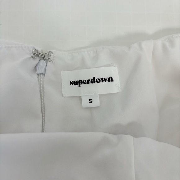 Superdown Rumor Ruched Dress in White Size S - Picture 7 of 10